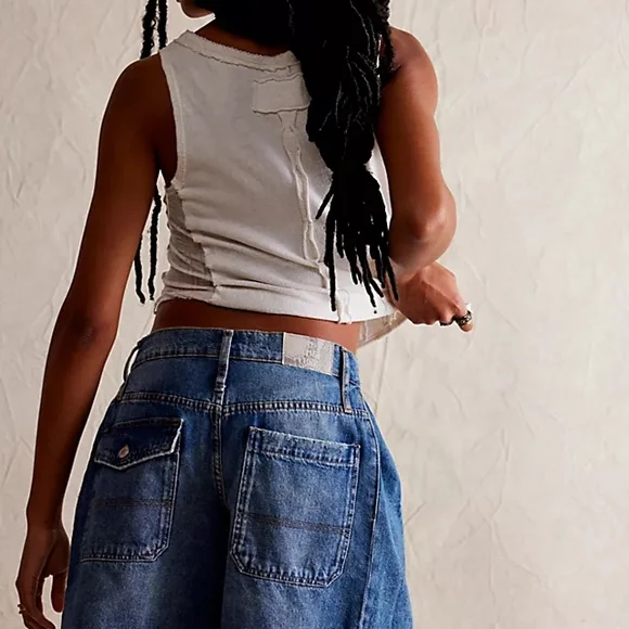 We The Free Boomerang Long Jeans Shorts - Picture 3 of 6